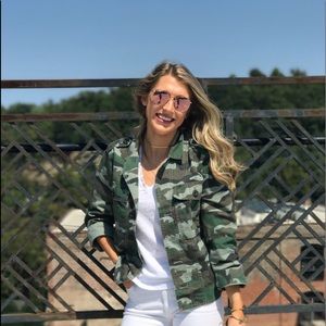 J. Crew camo jacket, size medium, barely worn